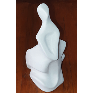 Sculpture en argile blanche réalisée par Artcor