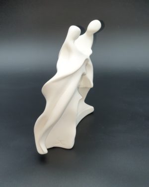 Sculpture argile "Tendresse" réalisée par Artcor Sculptures