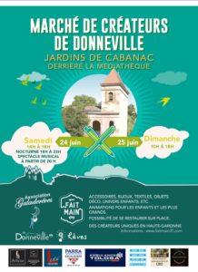 2ème édition du marché de créateurs à Donneville au profit du petit Maloé 4 ans très gravement malade @ Jardins de Cabanac